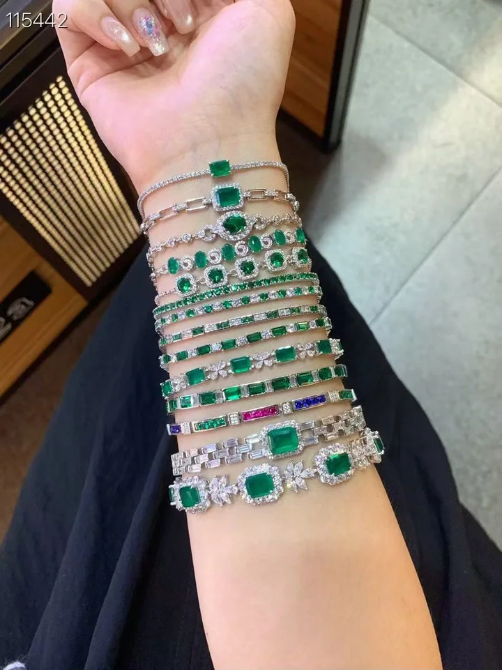 Green bracelet selection, customer photograph